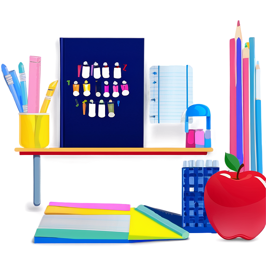 Organized Teacher Desk Png 90 PNG Image