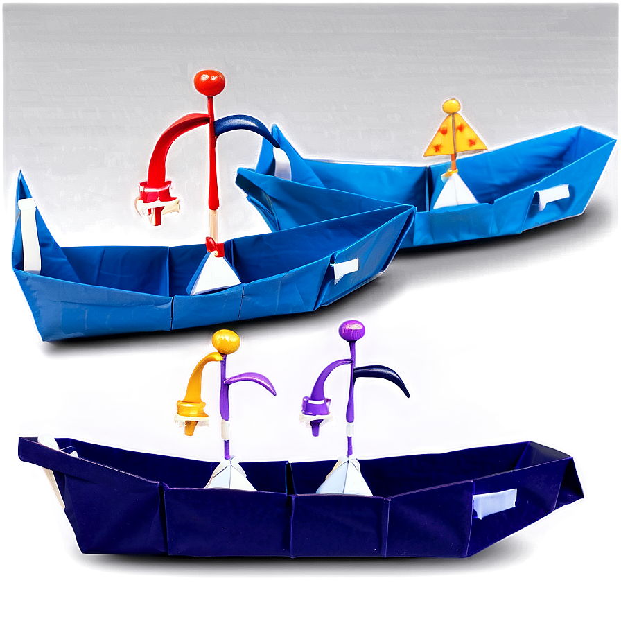 Origami Boat Instruction Png Qbr PNG Image