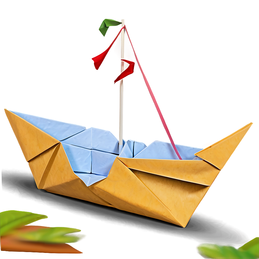 Origami Boat Instruction Png Ygj PNG Image