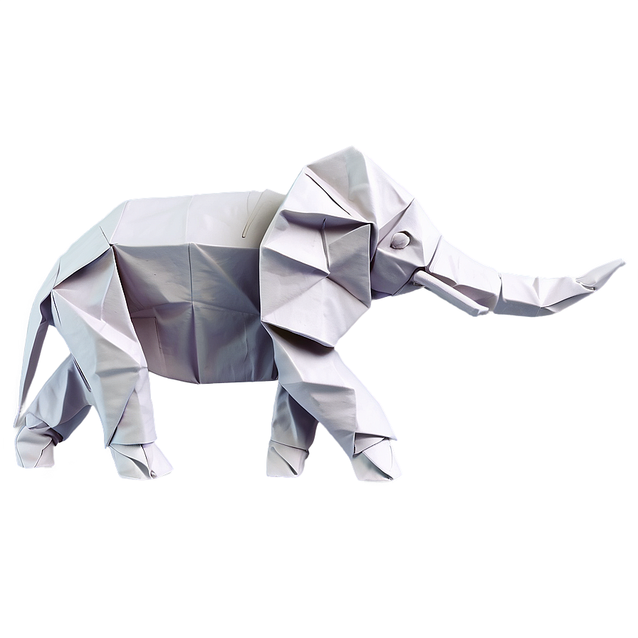 Origami Elephant Figure Png Mqh PNG Image