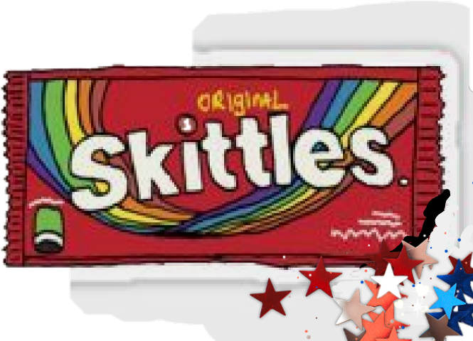 Original Skittles Package Design PNG Image