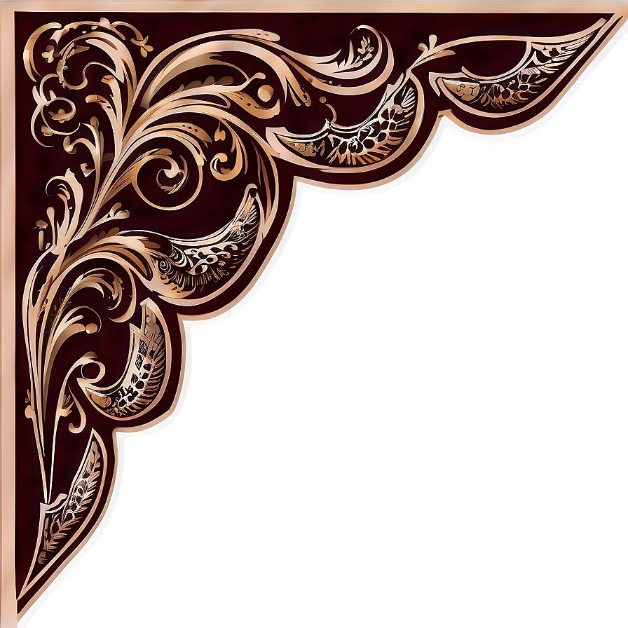 Ornamental Corner Vector Png Dhf16 PNG Image