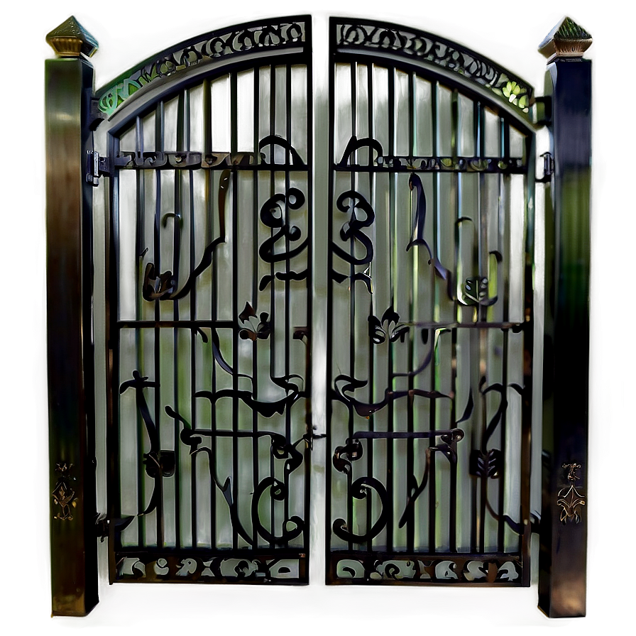 Ornamental Steel Gate Png Xvs PNG Image