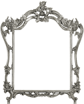 Ornate Baroque Style Frame PNG Image