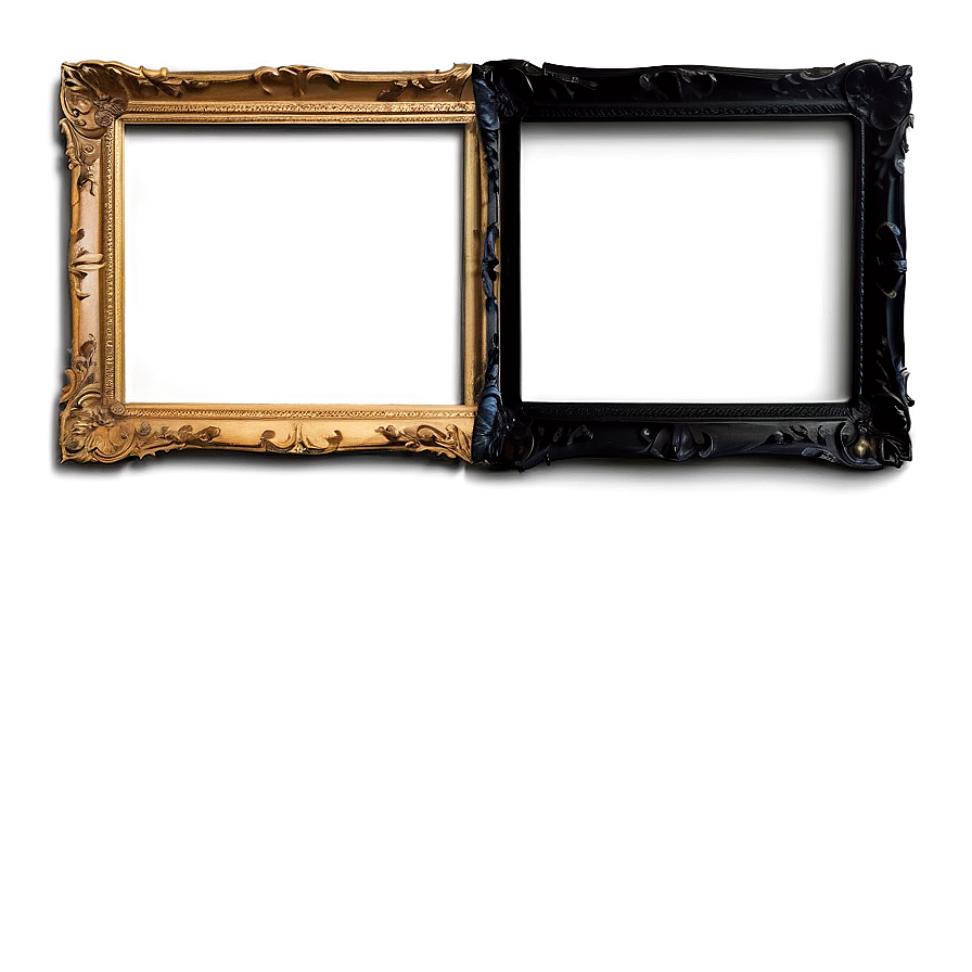 Ornate Black Frame Png 05252024 PNG Image