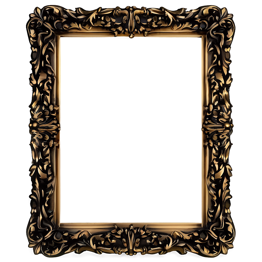 Ornate Bronze Frame Png 39 PNG Image