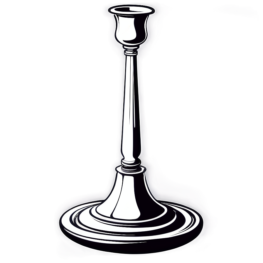 Ornate Candlestick Drawing Png 06262024 PNG Image