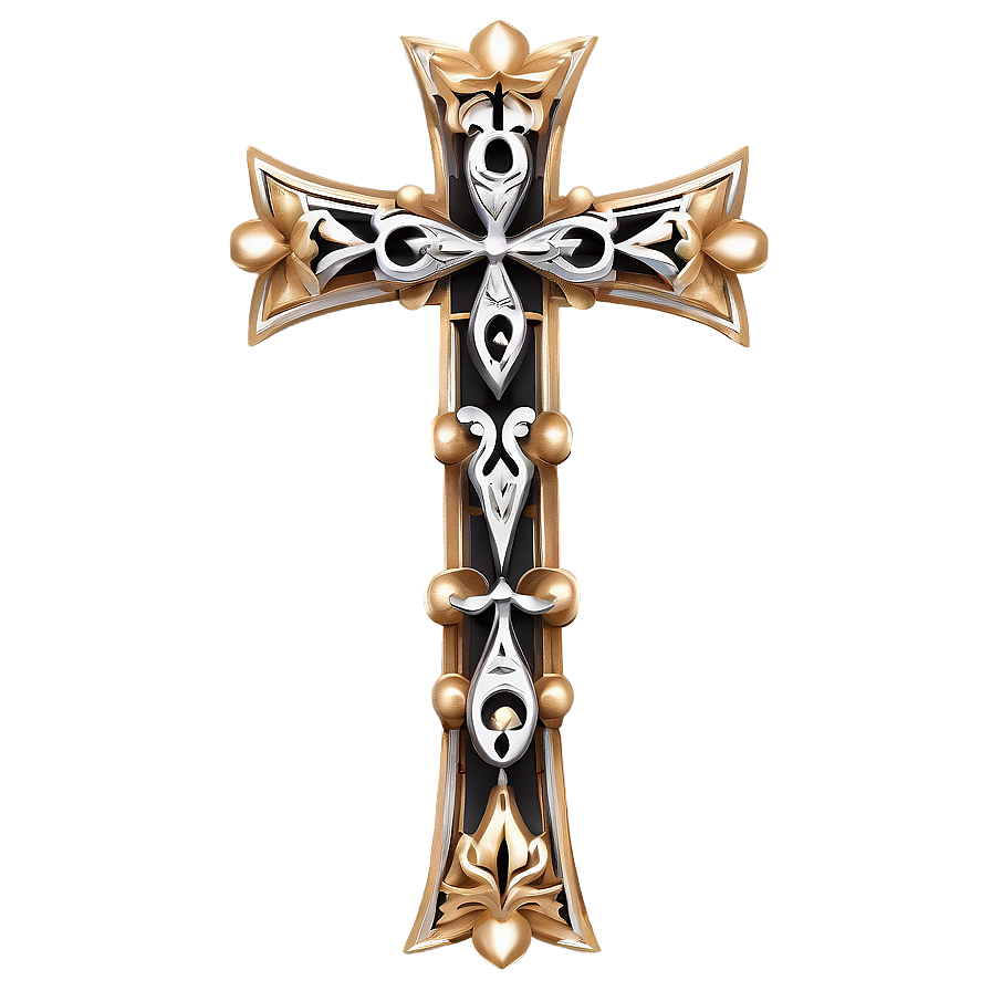 Ornate Cross Pattern Png Jrk70 PNG Image