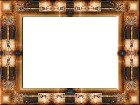 Ornate Digital Frame Design PNG Image