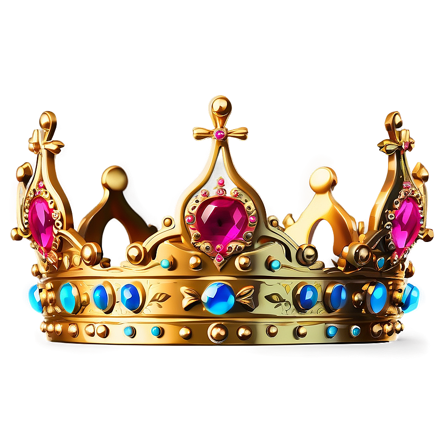 Ornate Golden Crown Png 06282024 PNG Image