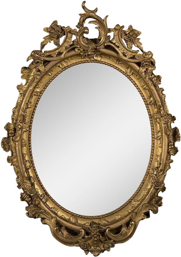 Ornate Golden Photo Frame PNG Image