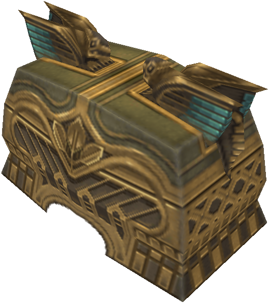 Ornate Golden Treasure Chest PNG Image