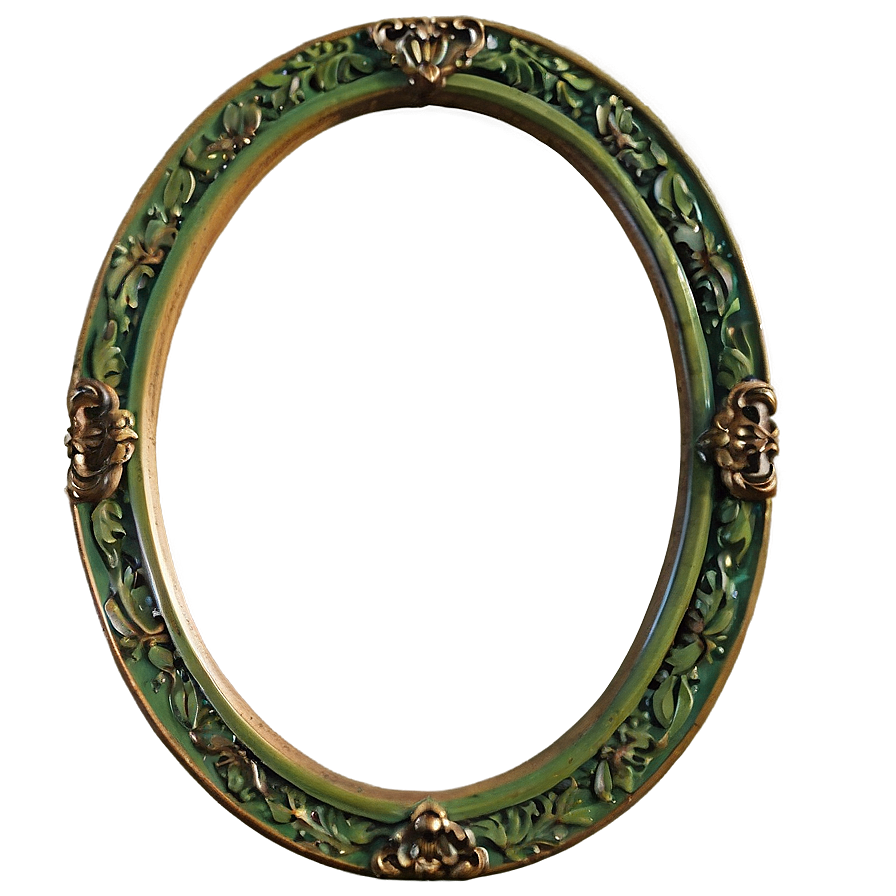 Ornate Green Frame Png 06262024 PNG Image