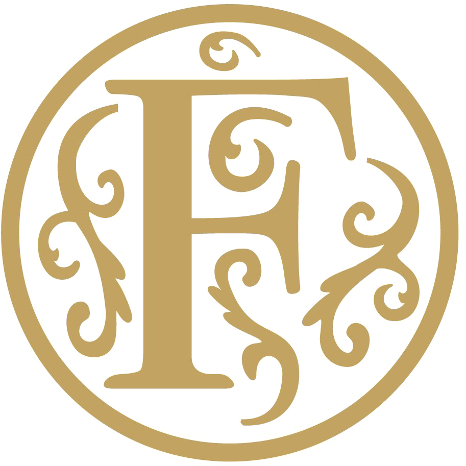 Ornate Letter F Design PNG Image