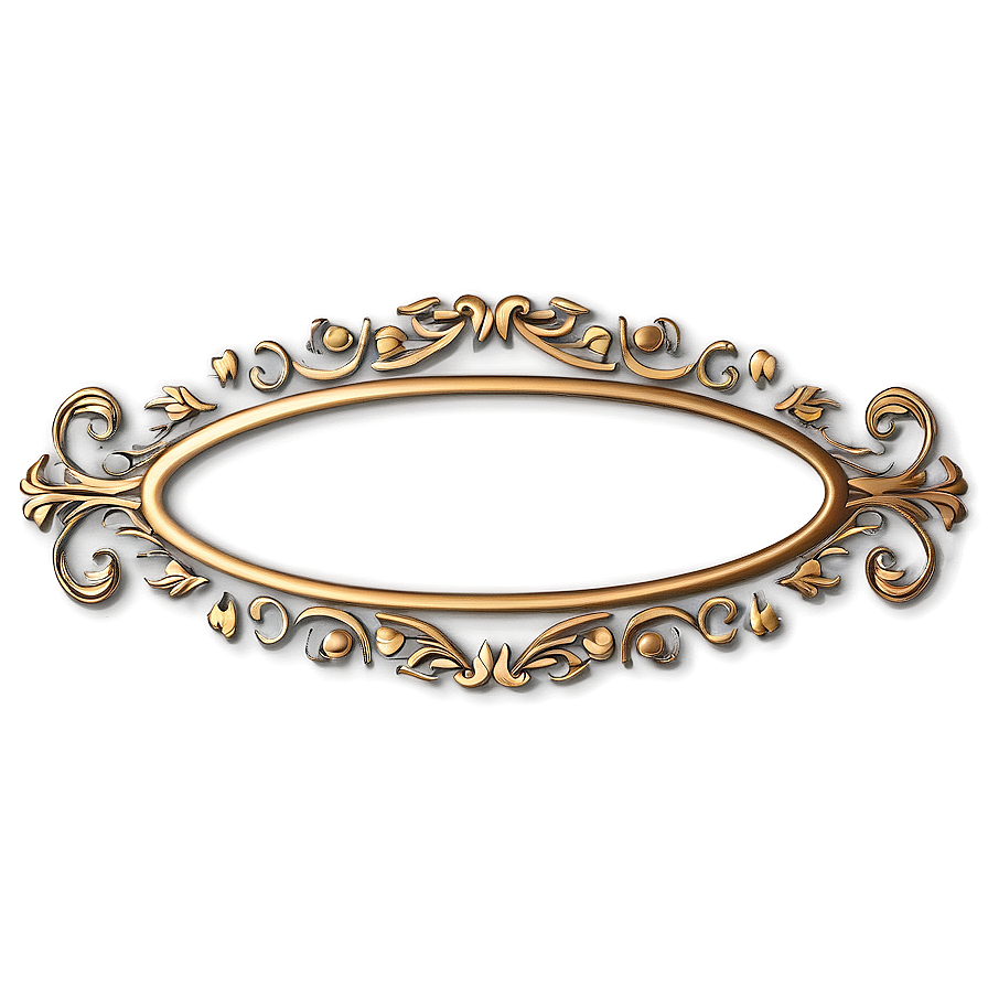 Ornate Oval Border Png Gmv PNG Image