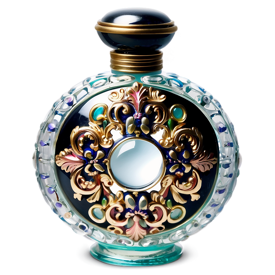 Ornate Victorian Perfume Bottle Png Djx PNG Image