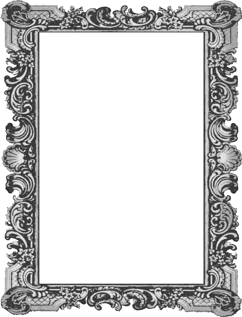 Ornate Vintage Photo Frame PNG Image