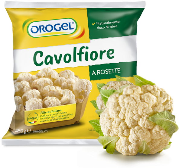 Orogel Cavolfiore Frozen Cauliflower Package PNG Image