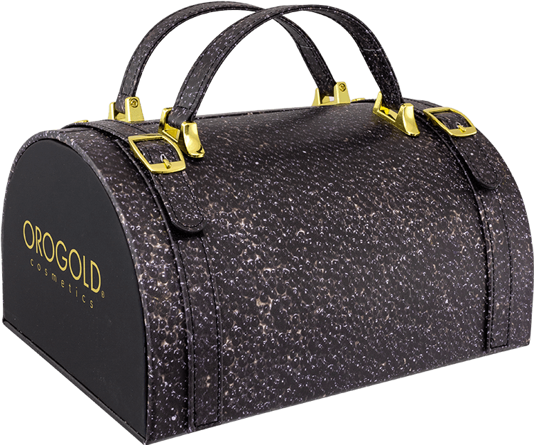 Orogold Cosmetics Black Travel Bag PNG Image