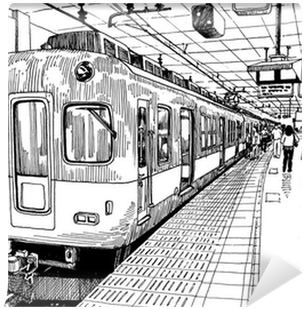 Osaka Train Station Sketch PNG Image