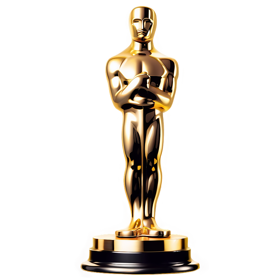 Oscar Statue In Gold Png Eaj PNG Image