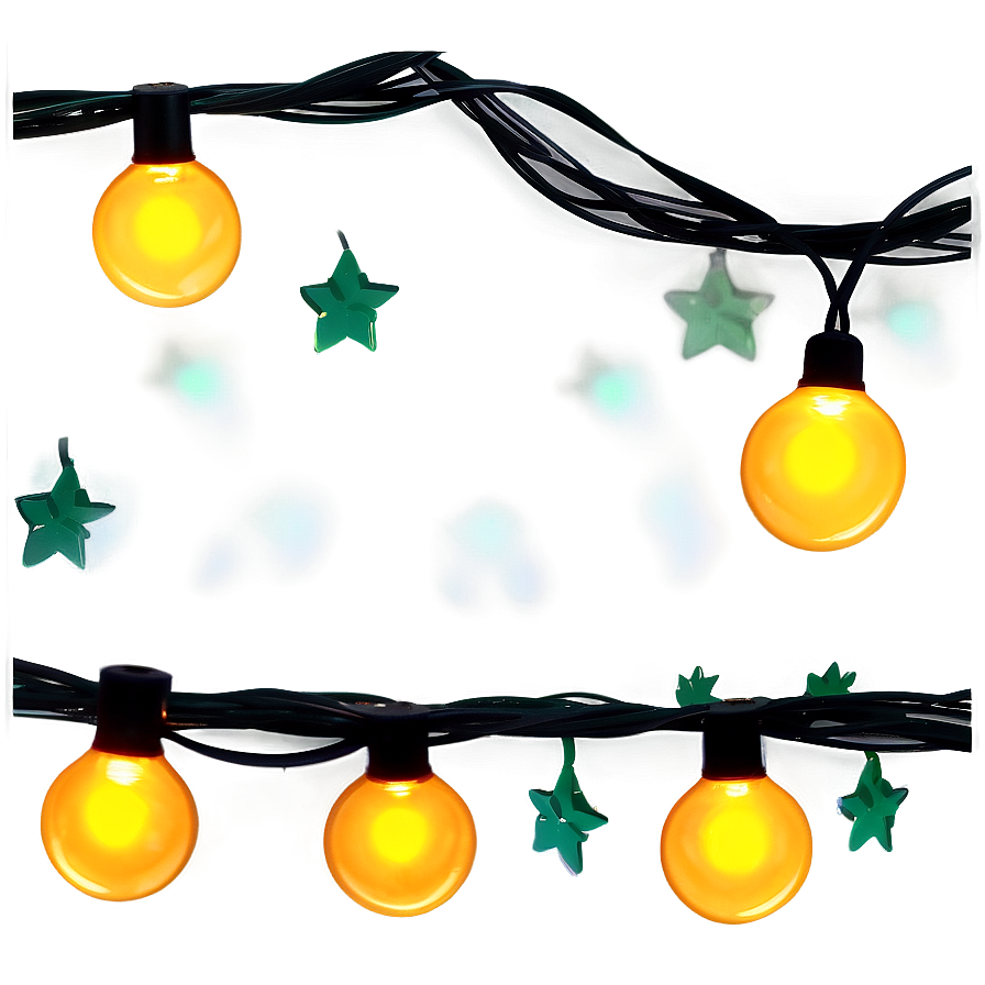 Outdoor Christmas String Lights Png 06292024 PNG Image