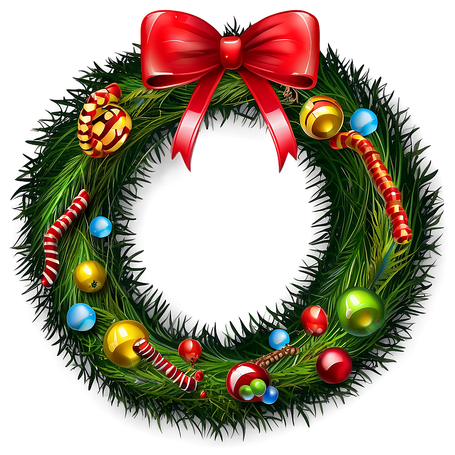 Outdoor Christmas Wreath Png Pvn97 PNG Image