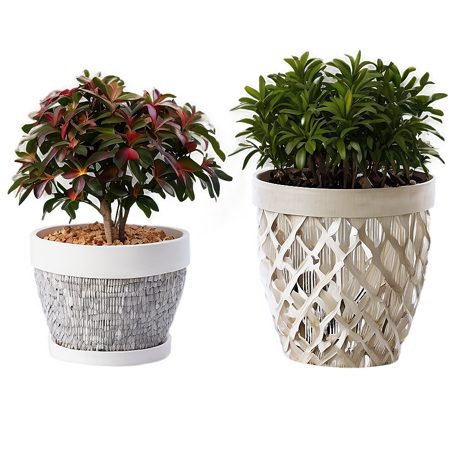 Outdoor Garden Potted Plants Png Nbt PNG Image