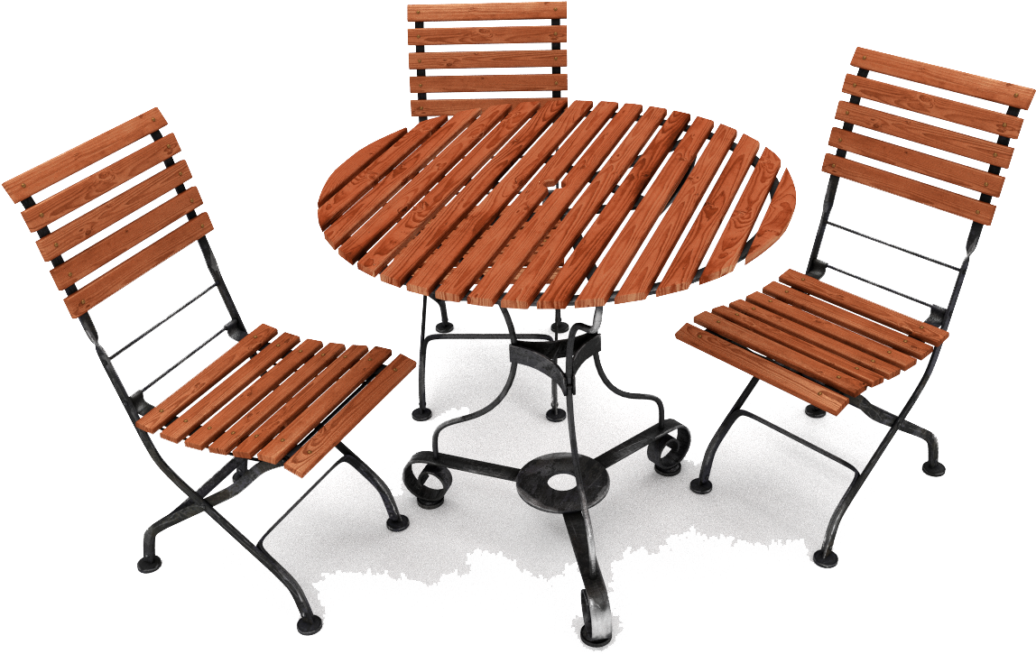 Outdoor Patio Furniture Set PNG Image