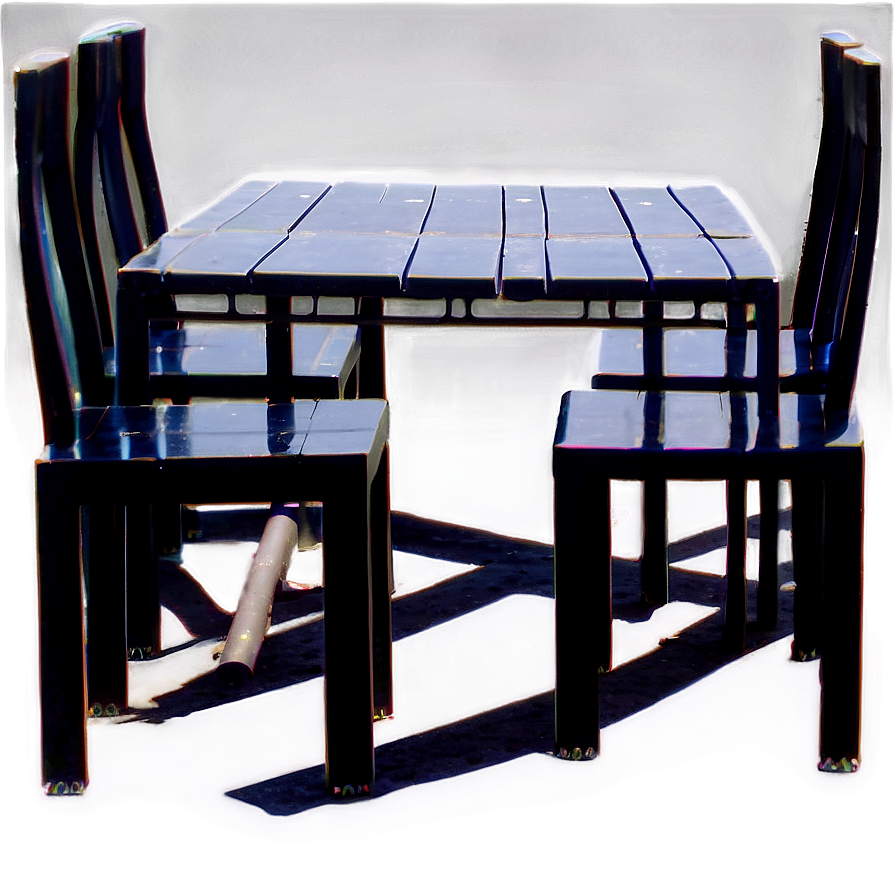 Outdoor Table With Chairs Png 06282024 PNG Image