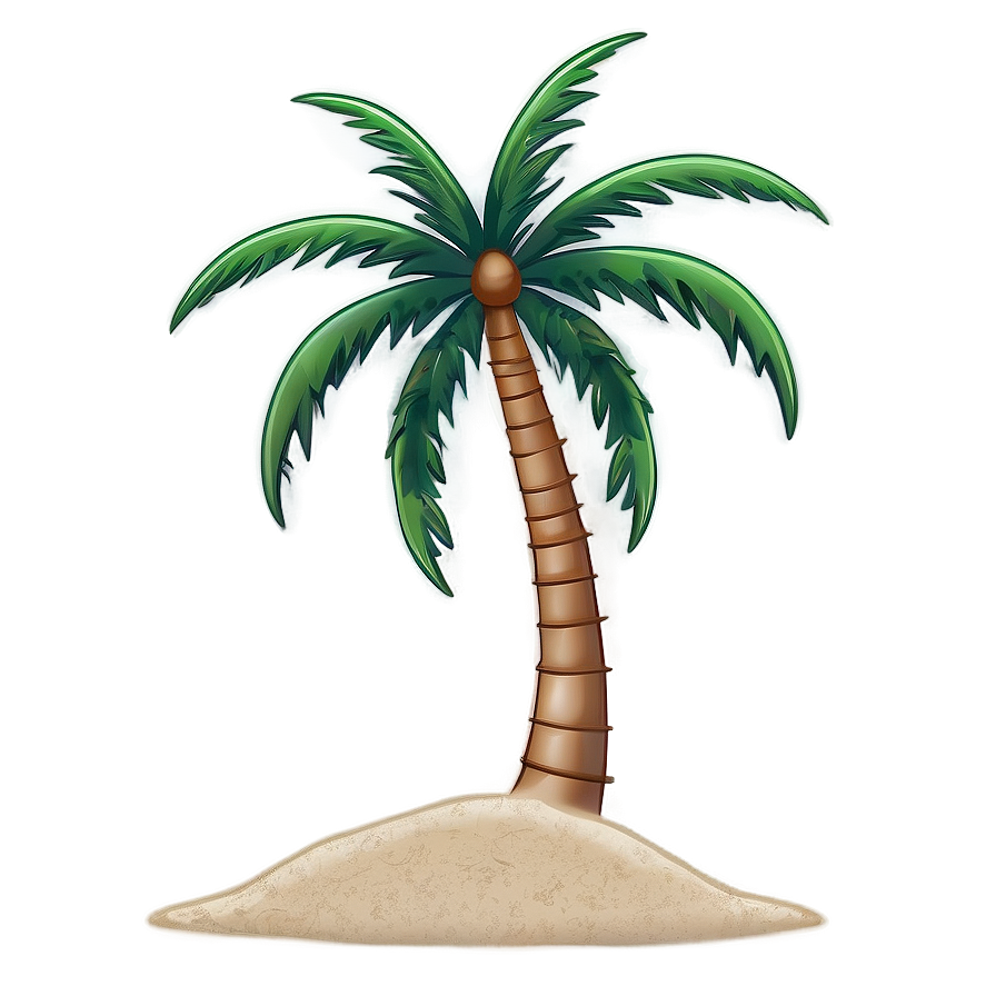 Outline Palm Tree Emoji Png 11 PNG Image