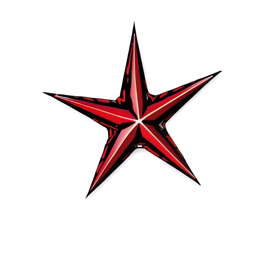 Outline Red Star Png Era62 PNG Image