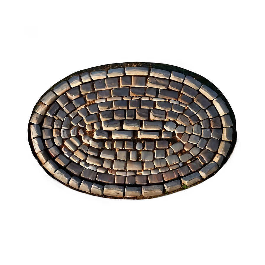 Oval Cobblestone Path Png Ush77 PNG Image