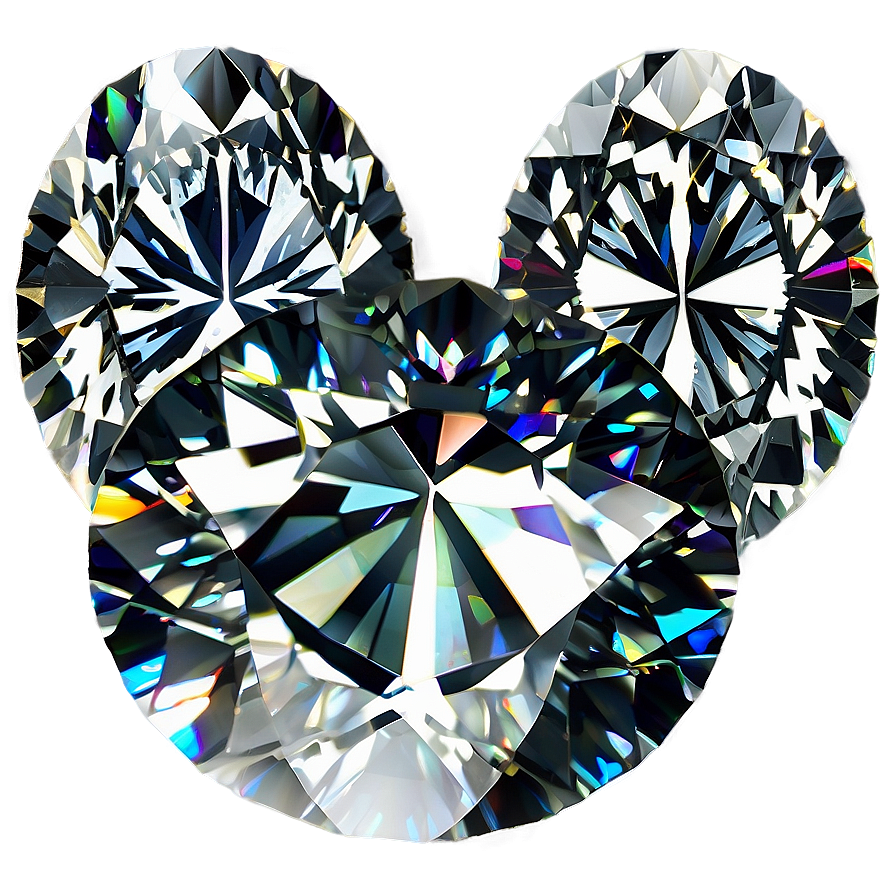 Oval Diamonds Elegance Png Oec PNG Image