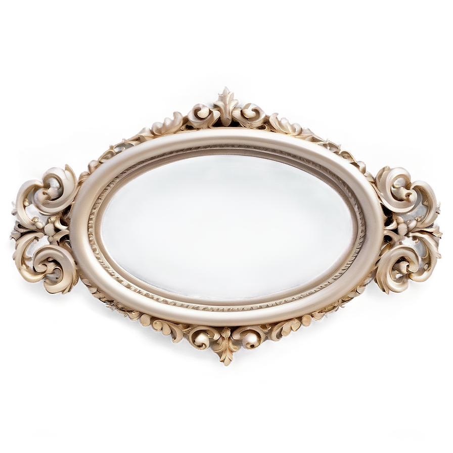 Oval Mirror Frame Png Okh84 PNG Image