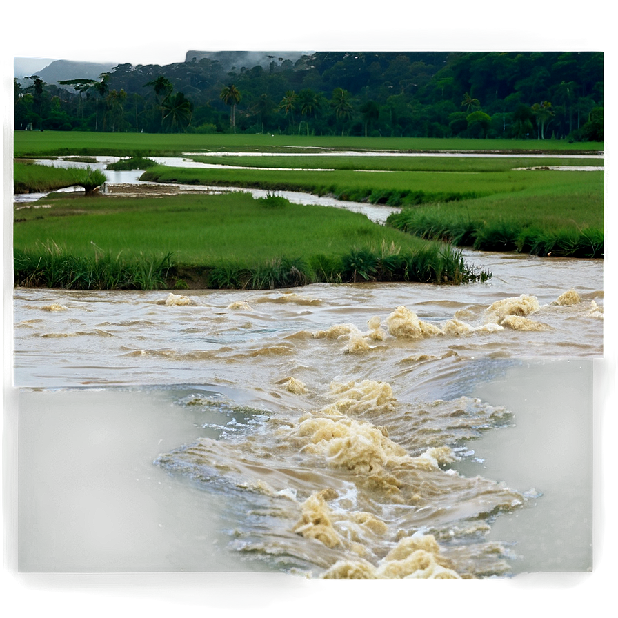 Overflowing River Flood Png Wiw PNG Image