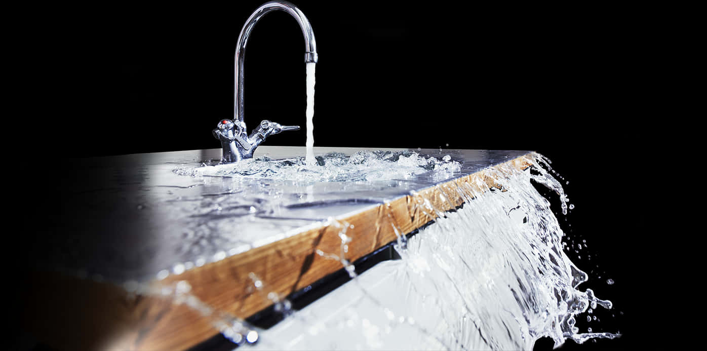 Overflowing Sink Water Splash PNG Image