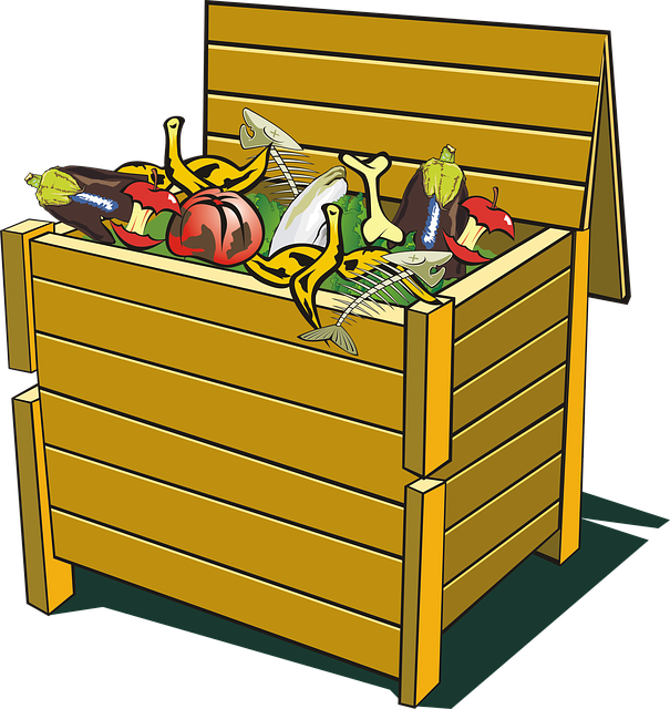 Overflowing Yellow Trash Bin PNG Image