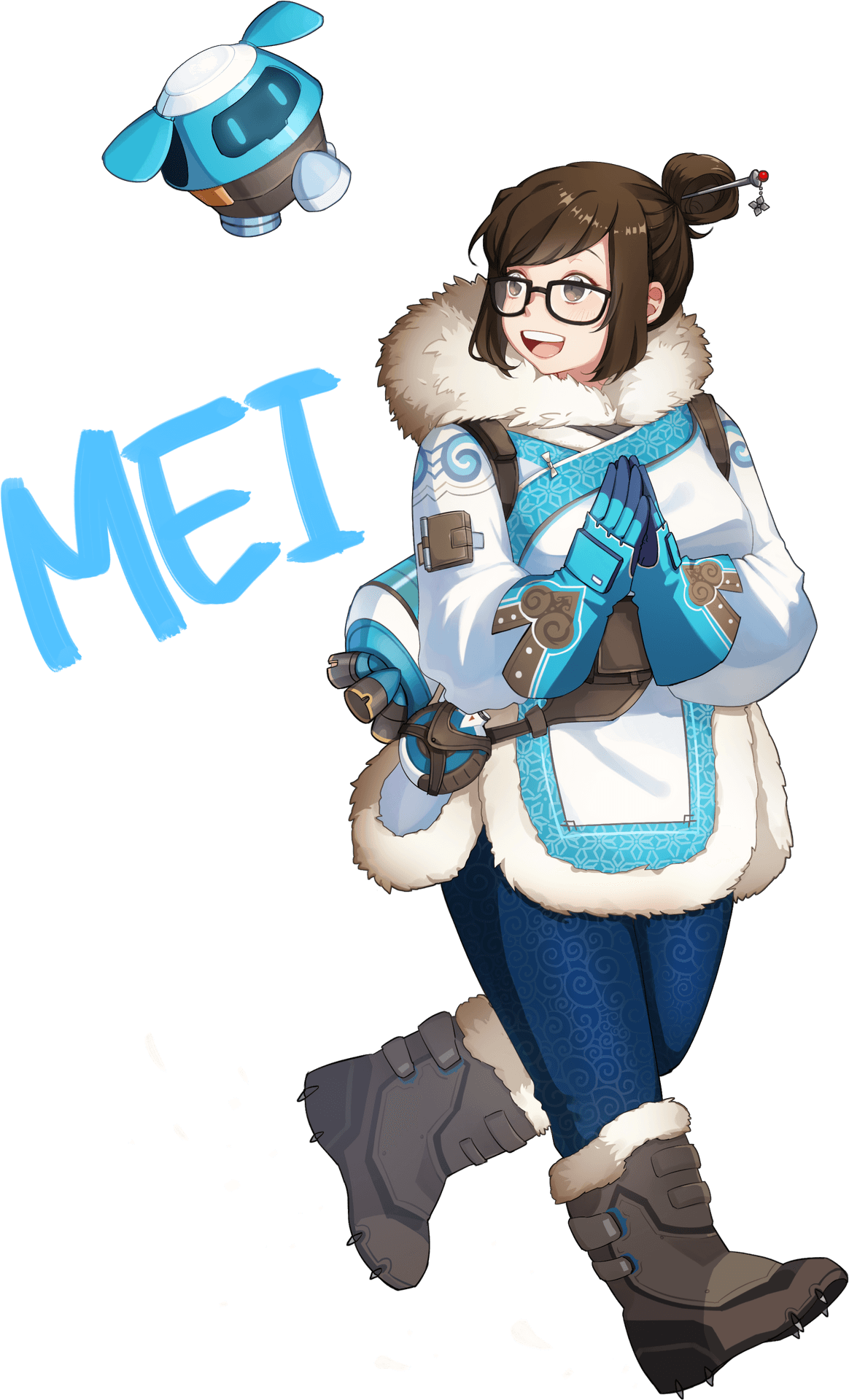 Overwatch Meiand Snowball PNG Image