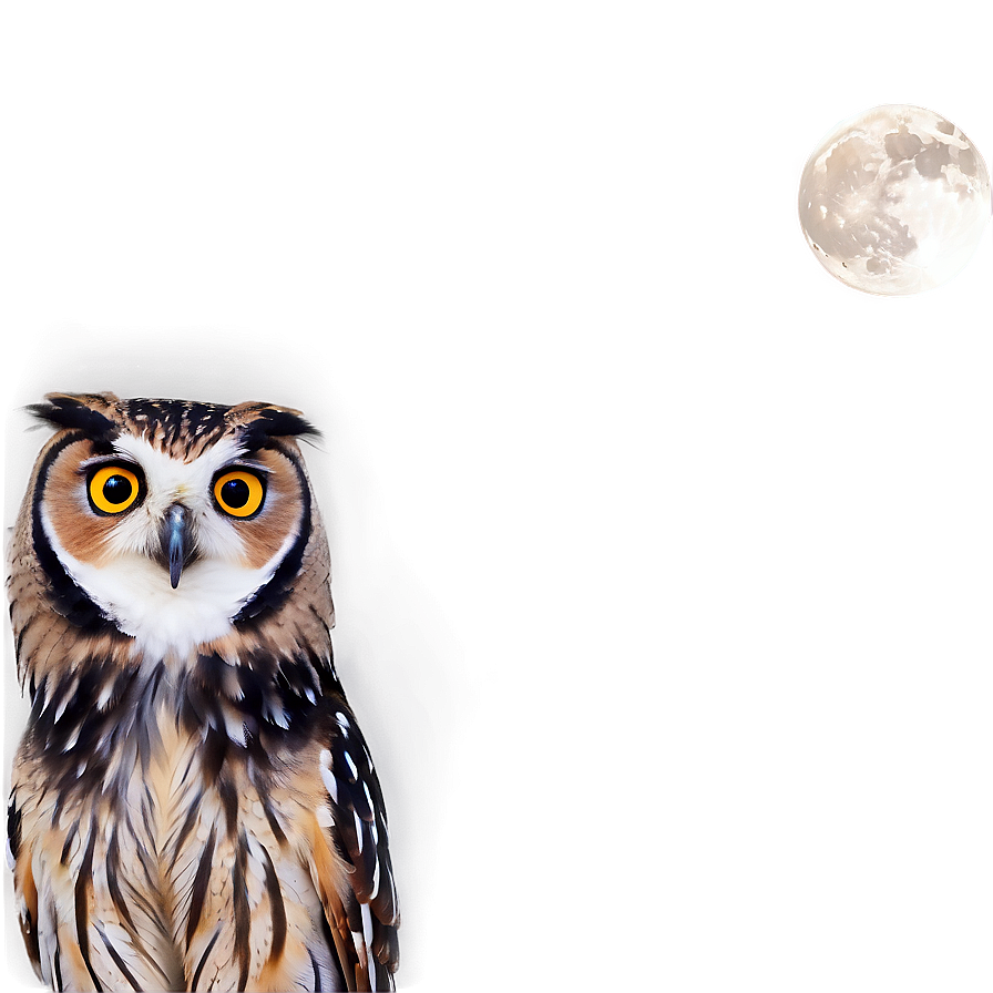 Owl In Night Sky Png Tsf85 PNG Image