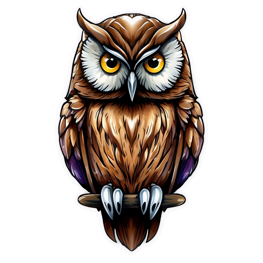 Owl Tattoo Design Png 05062024 PNG Image