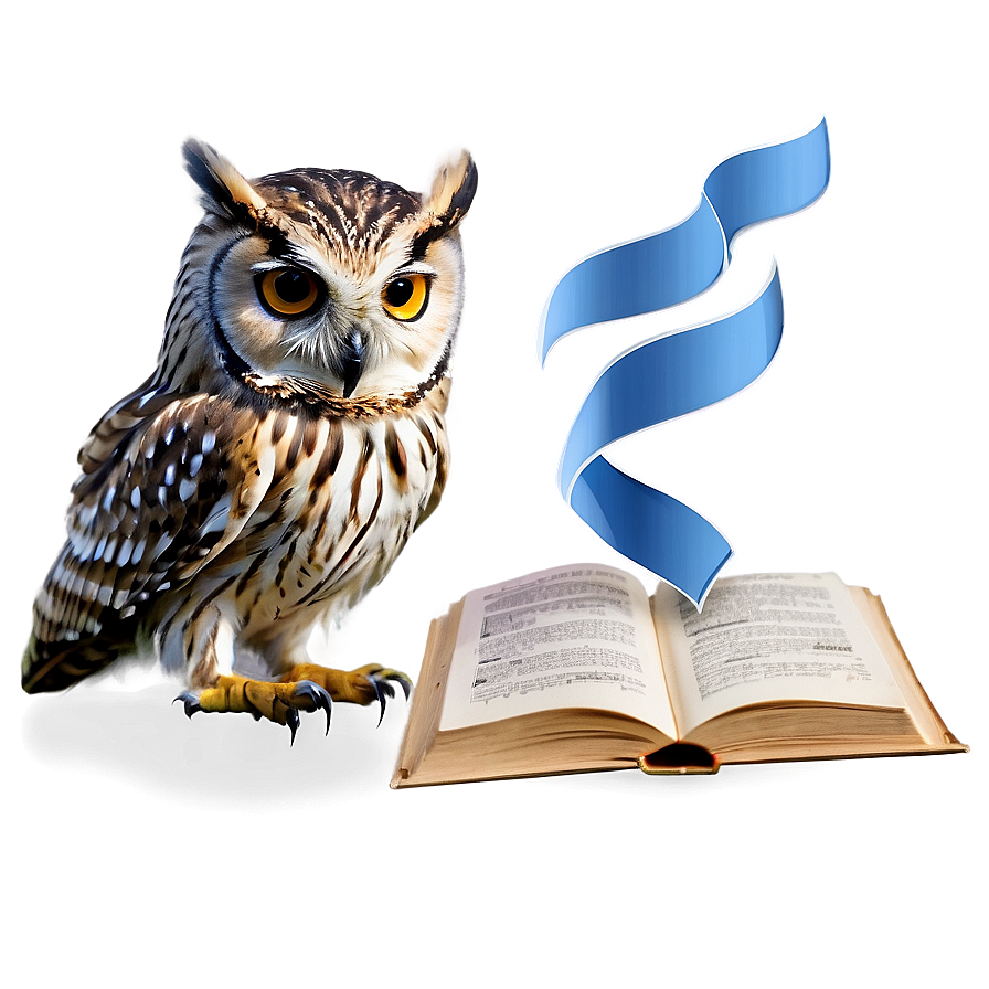 Owl With Book Png 54 PNG Image