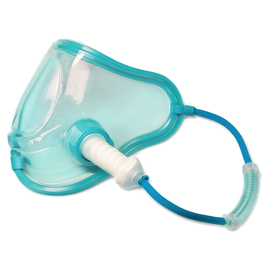 Oxygen Mask For Elderly Png Lal PNG Image