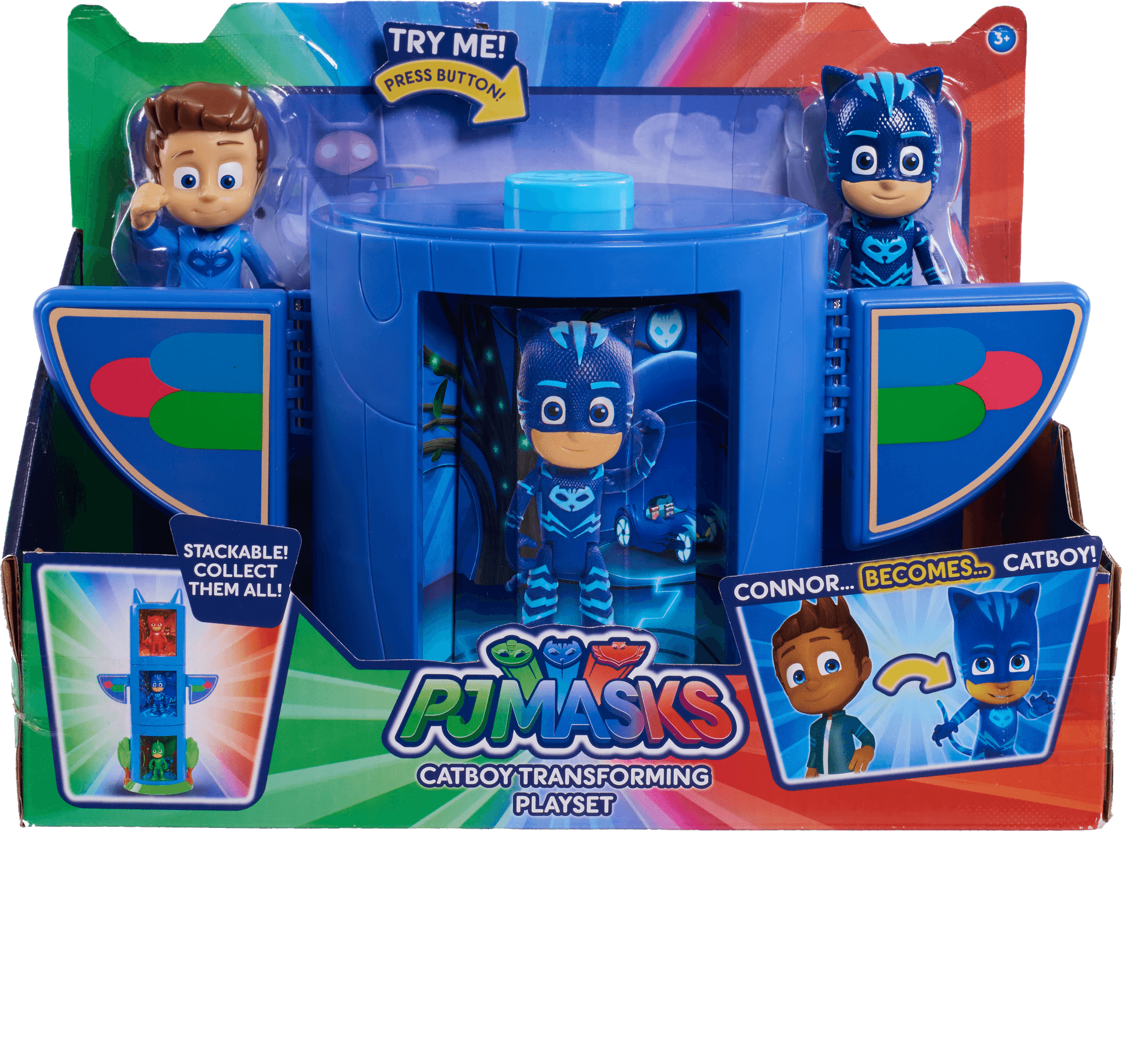 P J Masks Catboy Transforming Playset Packaging PNG Image