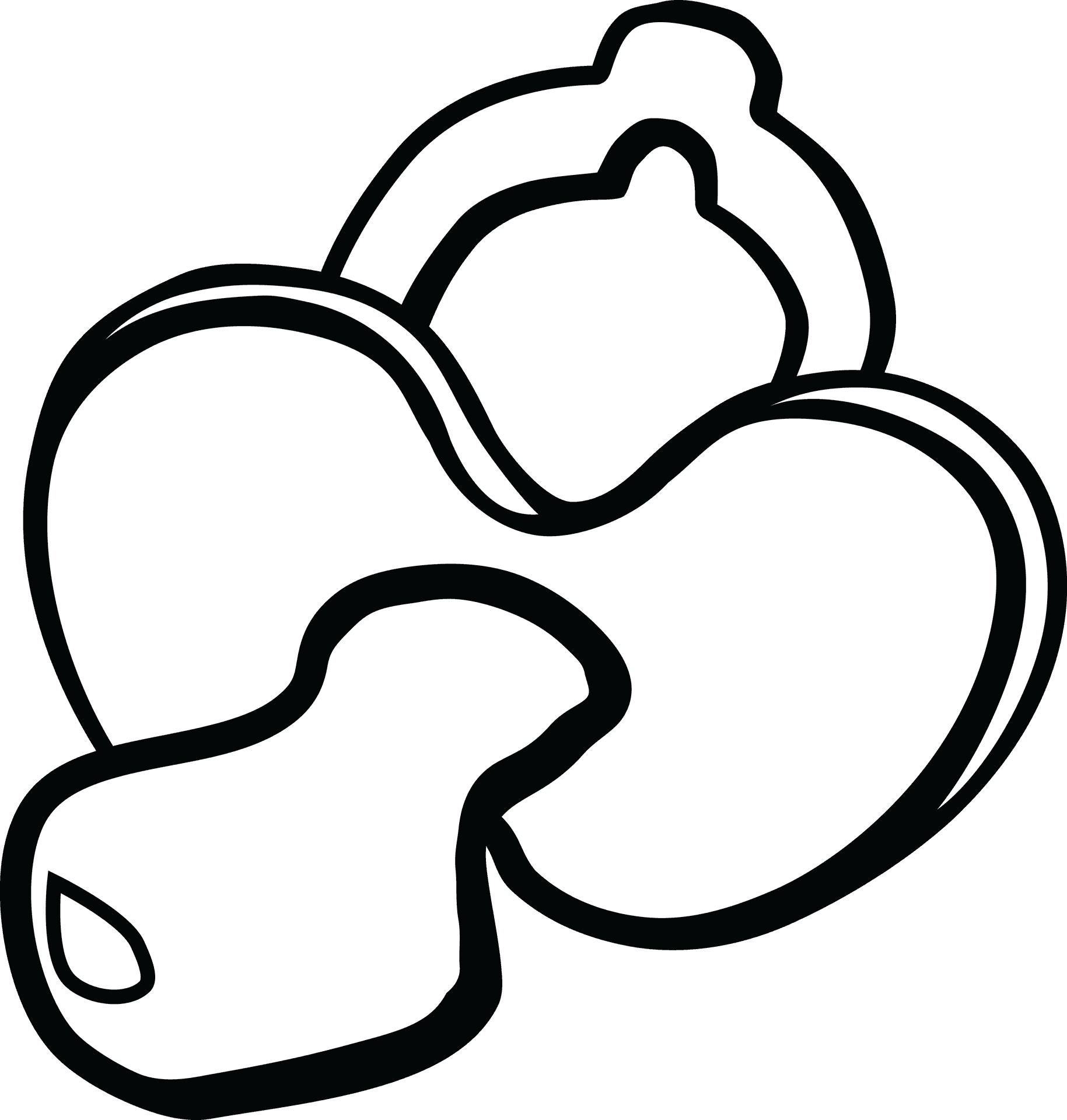 Pacifier Outline Graphic PNG Image