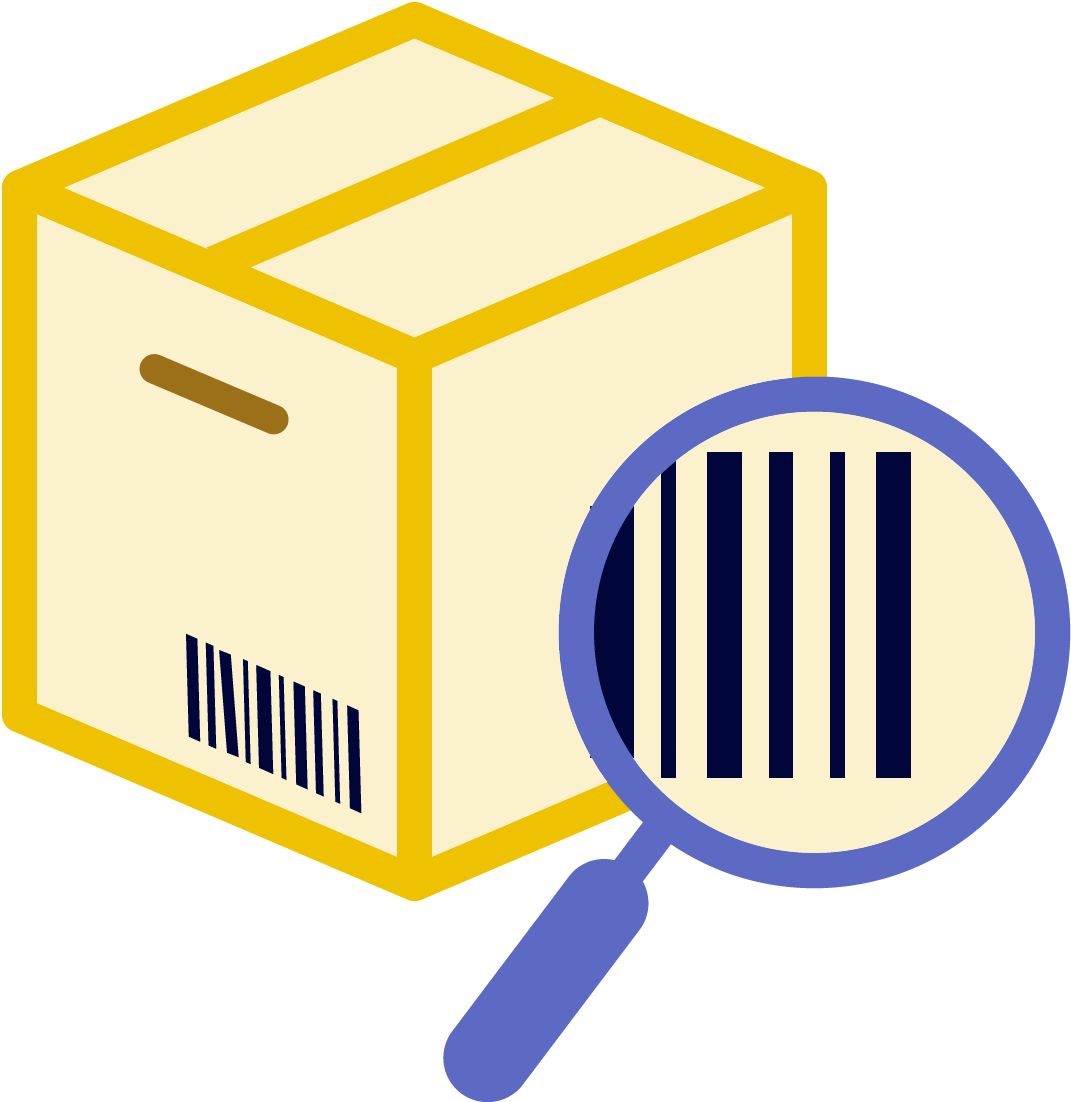 Package Barcode Inspection PNG Image