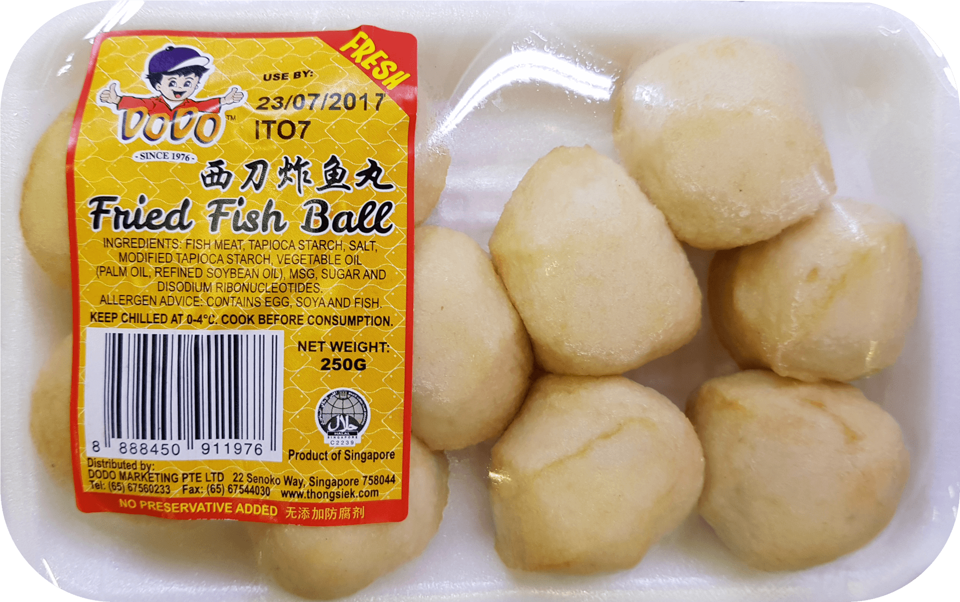 Packaged Fried Fish Balls Product Image PNG Image