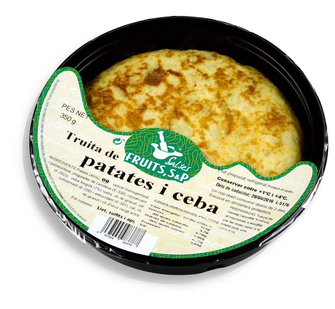 Packaged Spanish Omelette Product PNG Image