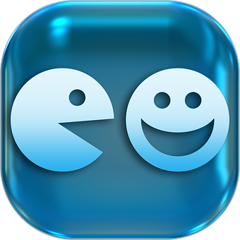 Pacman Smiley Icon PNG Image