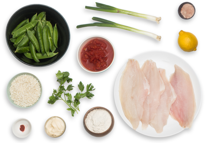 Paella Ingredients Preparation PNG Image